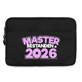 Master 2026 Abschluss Promotion Sponsion - Laptoptasche 13" - Schwarz - Vorne
