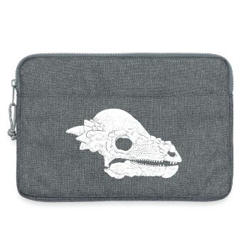 Pachycephalosaurus Fossil Schädel - Laptoptasche 13" - Grau meliert - Vorne