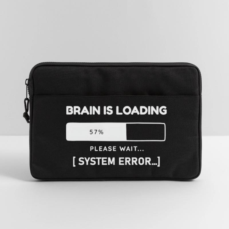 Brain is Loading System Error – Lustiger Spruch Laptoptasche 13"
