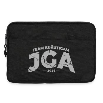 Team Bräutigam JGA 2026 Junggesellenabschied - Laptoptasche 13" - Schwarz - Vorne