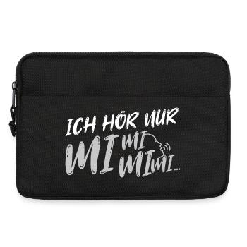 Ich hör nur mi mi mi - Laptoptasche 13" - Schwarz - Vorne