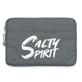 Salty Spirit Funny Sarcastic Quote Sarcasm Humor - Laptop bag 13" - heather grey - Front