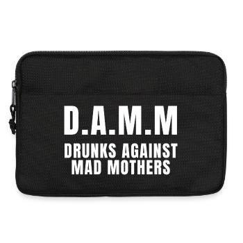 DAMM Drunks Against Mad Mothers - Sacoche pour ordinateur portable 13 pouces - noir - Devant