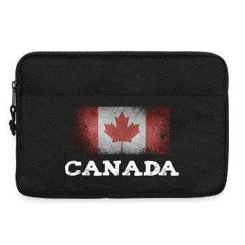 canada roter ahorn flagge distressed statement - Laptoptasche 13" - Schwarz - Vorne