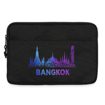 Bangkok Skyline - Laptoptasche 13" - Schwarz - Vorne
