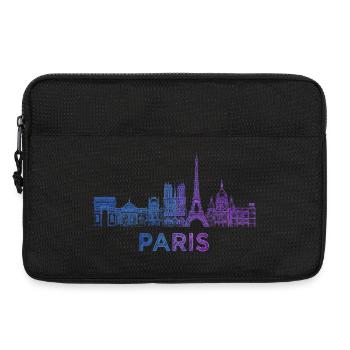 Paris Skyline Skizze - Laptoptasche 13" - Schwarz - Vorne