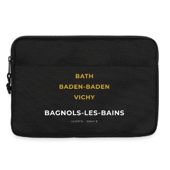 Bagnols-les-Bains Lozère - Bath - Baden-Baden - Sacoche pour ordinateur portable 13 pouces - noir - Devant