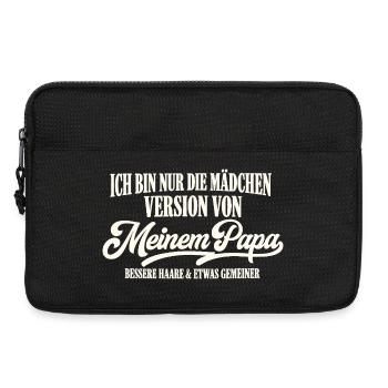 Mädchen Version Von Meinem Papa - Laptoptasche 13" - Schwarz - Vorne