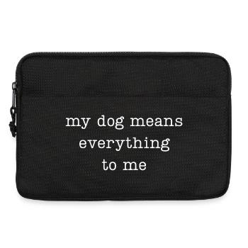 Mon chien compte tout pour moi - Sacoche pour ordinateur portable 13 pouces - noir - Devant