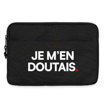 Je m’en doutais - Sacoche pour ordinateur portable 13 pouces - noir - Devant