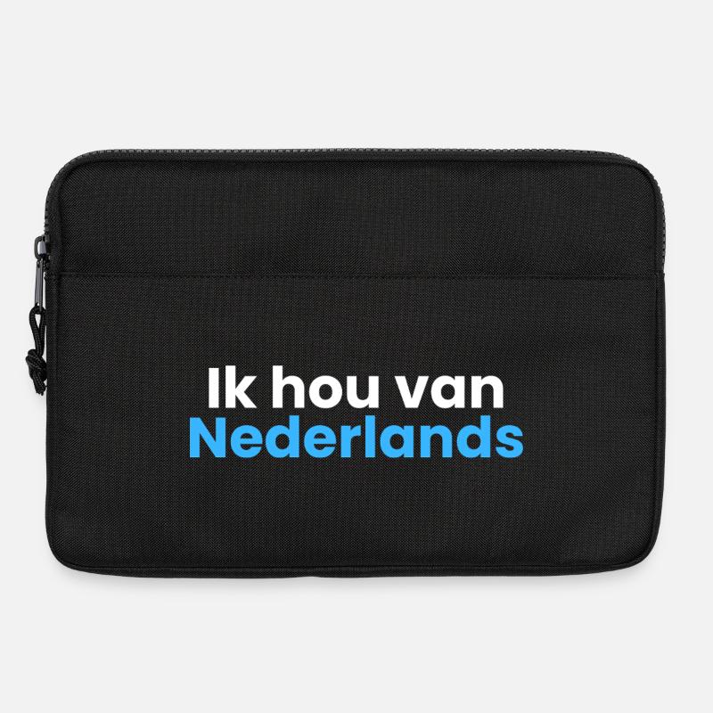 Ich liebe Dutch - Laptoptasche 13" - Schwarz