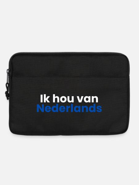 Ich liebe Dutch - Laptoptasche 13" - Schwarz