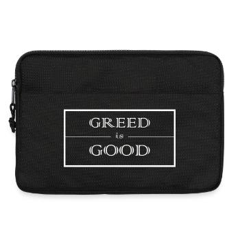 Greed is good - Laptop bag 13" - black - Front