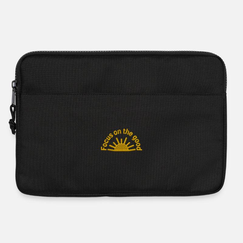 Positive statement Focus on the Good embroidered - Laptop bag 13" - black