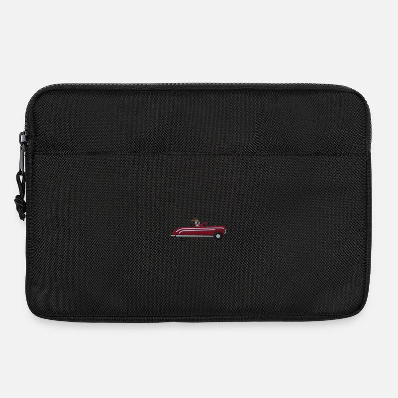 Auto mit Hund - Laptoptasche 13" - Schwarz