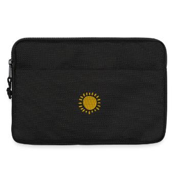 Sun embroidered - Laptop bag 13" - black - Front