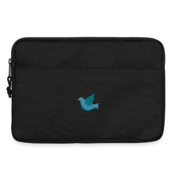 Dove embroidered - Laptop bag 13" - black - Front