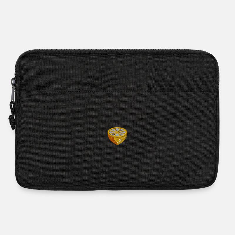 Zitrone - Laptoptasche 13" - Schwarz