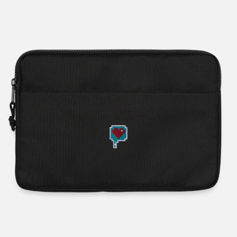 Pixelherz - Laptoptasche 13" - Schwarz