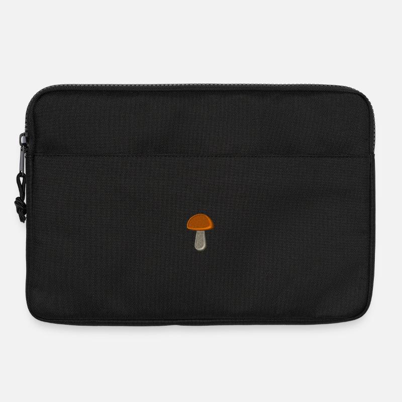 Pilz bestickt - Laptoptasche 13" - Schwarz