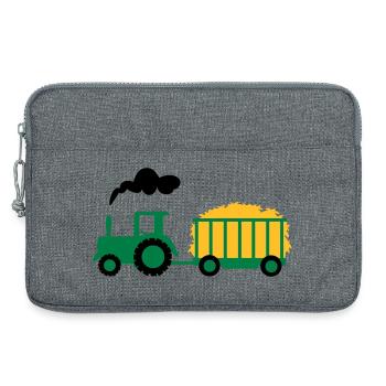 tracteur - Sacoche pour ordinateur portable 13 pouces - gris chiné - Devant