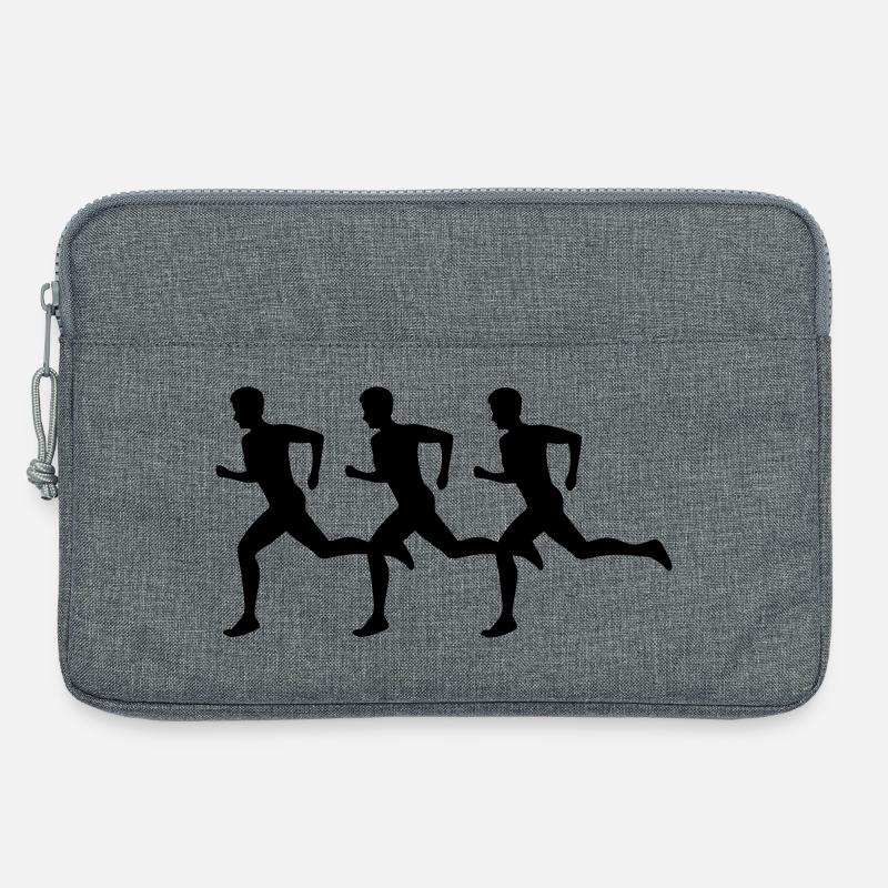läufer leichtathletik sport - Laptoptasche 13" - Grau meliert