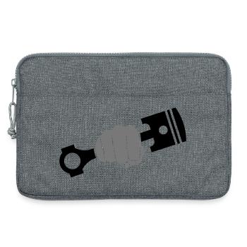 Faust hält Motor Kolben - Laptoptasche 13" - Grau meliert - Vorne