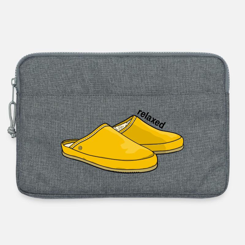 Relaxed yellow - Laptoptasche 13" - Grau meliert