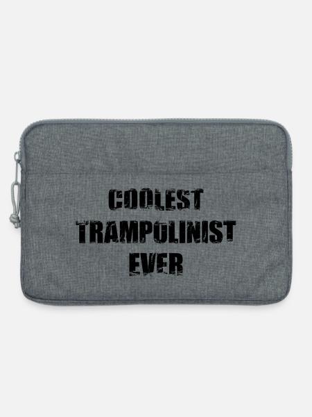 Lustiger Trampolinspringer - Laptoptasche 13" - Grau meliert
