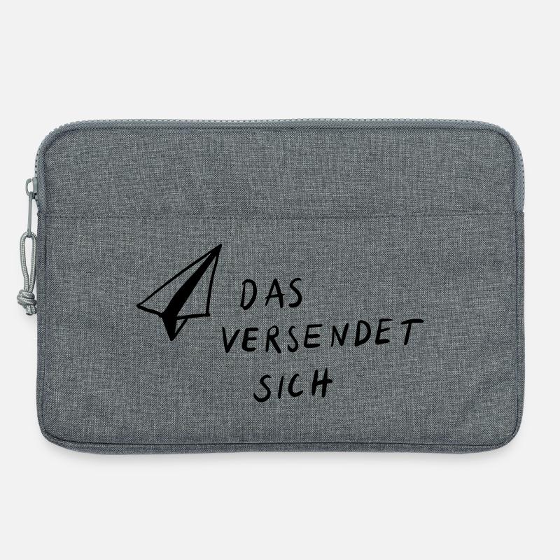 Das versendet sich - Laptoptasche 13" - Grau meliert