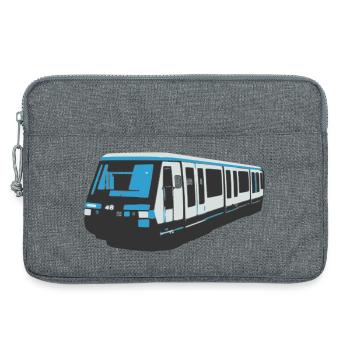Paris MP89 metro - Laptop bag 13" - heather grey - Front
