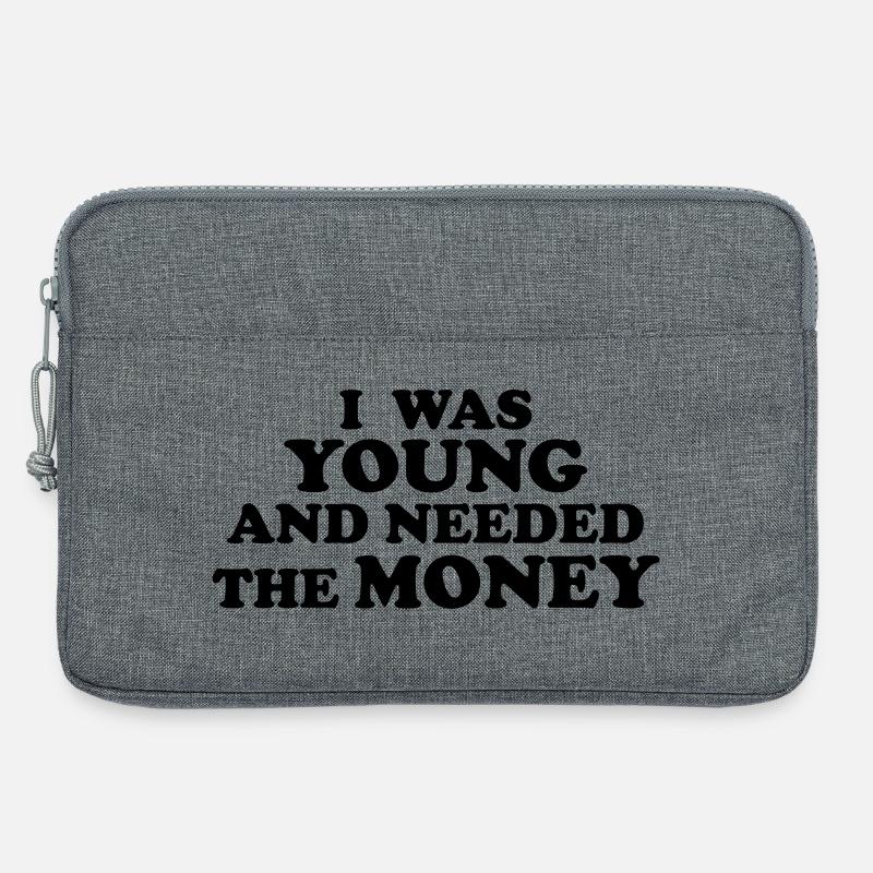ICH WAR JUNG UND BRAUCHTE DAS GELD - Laptoptasche 13" - Grau meliert