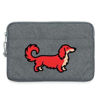 Irish Setter Retriever Red - Laptop bag 13" - heather grey - Front