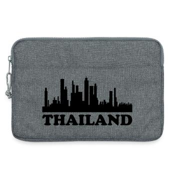 Thailand Skyline - Laptop bag 13" - heather grey - Front