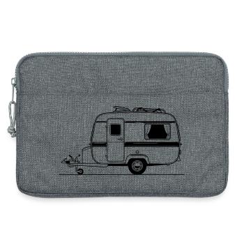 caravane - Sacoche pour ordinateur portable 13 pouces - gris chiné - Devant