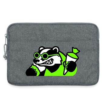 Icône de la rentrée scolaire de Badger Cool - Sacoche pour ordinateur portable 13 pouces - gris chiné - Devant