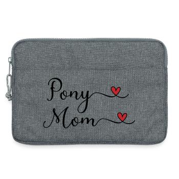Pony Mama - Laptoptasche 13" - Grau meliert - Vorne