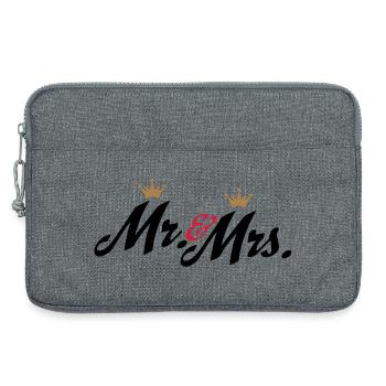 hochzeit - Laptoptasche 13" - Grau meliert - Vorne