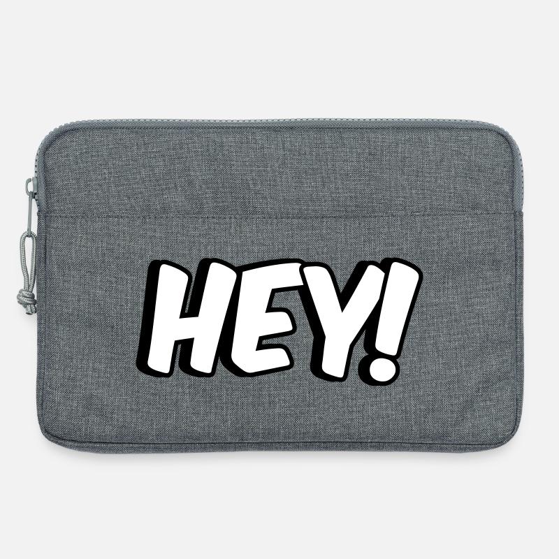 Hey Comic design - Laptop bag 13" - heather grey