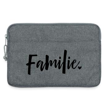 Familie Herz - Laptoptasche 13" - Grau meliert - Vorne