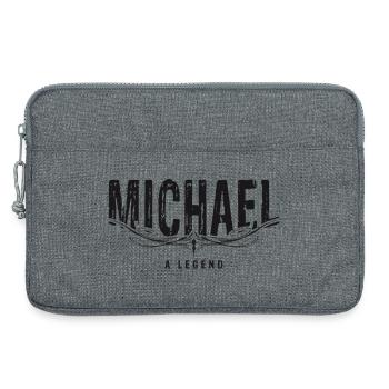 MICHAEL A LEGEND - Laptoptasche 13" - Grau meliert - Vorne