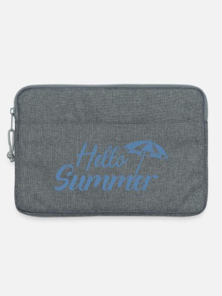 Hallo Sommerschirm - Laptoptasche 13" - Grau meliert