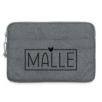 Mallorca Malle - Laptoptasche 13" - Grau meliert - Vorne