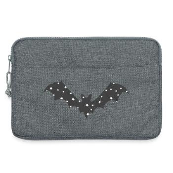 Fledermaus Nachtstern Silhouetten - Laptoptasche 13" - Grau meliert - Vorne