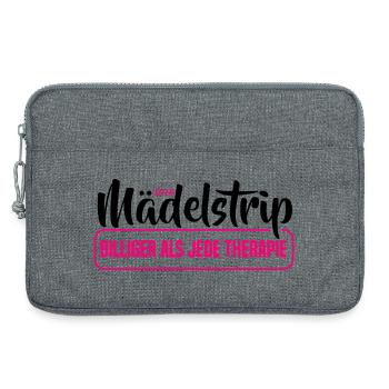 Girls Trip 2026 Mädelstour Mädlstrip Mädelstrip - Laptoptasche 13" - Grau meliert - Vorne