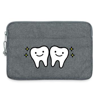 Zahn Niedlich - Laptoptasche 13" - Grau meliert - Vorne