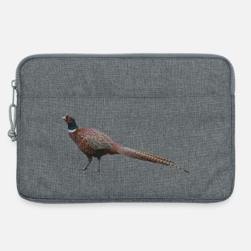 Ringfasan von der Seite - Laptoptasche 13" - Grau meliert