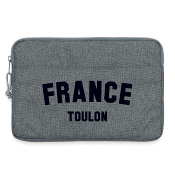 Toulon France Frankreich - Laptoptasche 13" - Grau meliert - Vorne