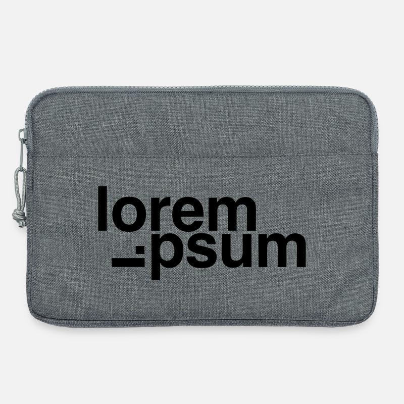 Lorem Ipsum - Laptoptasche 13" - Grau meliert