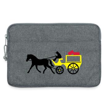 postkutsche post transport - Laptoptasche 13" - Grau meliert - Vorne